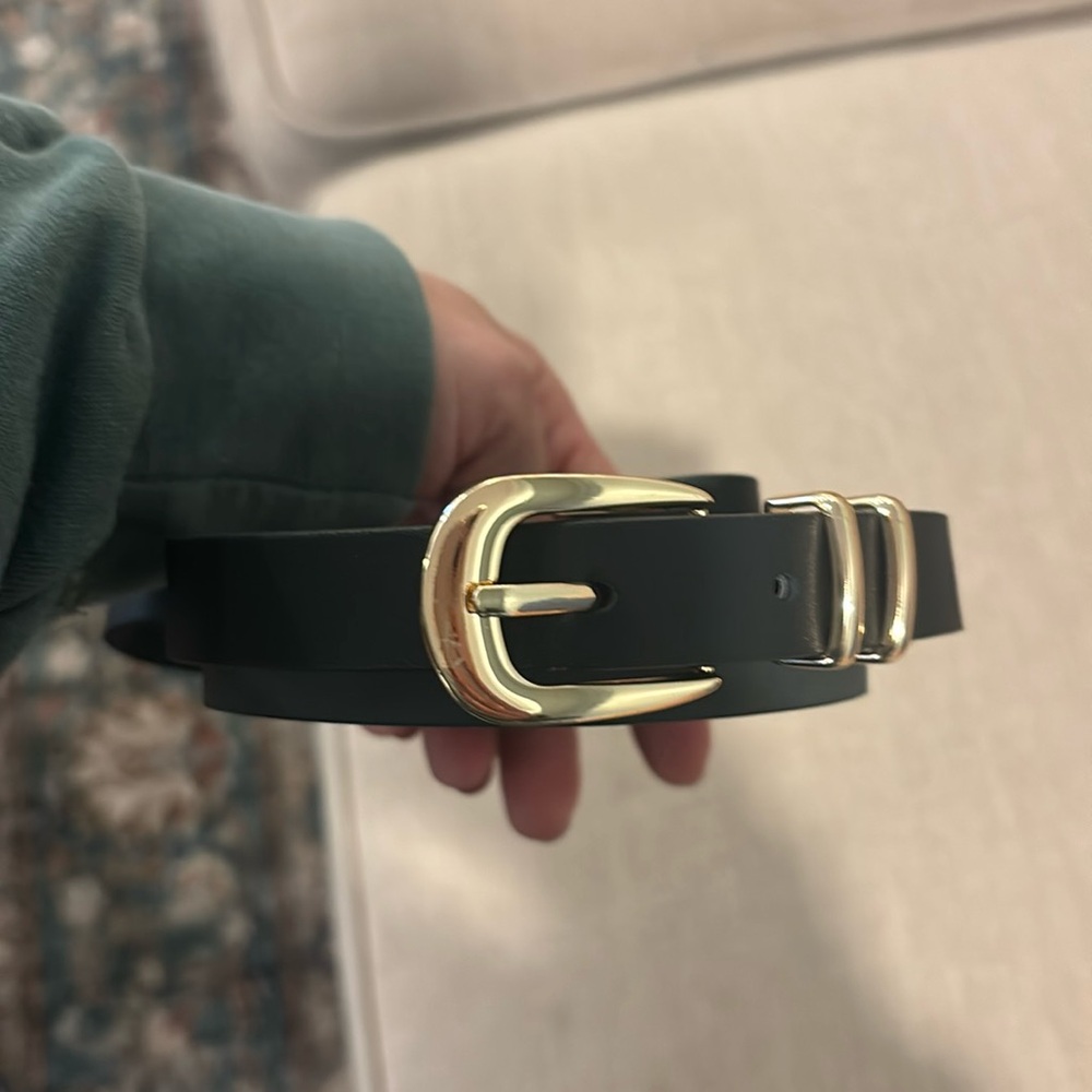 Express belt- new without tags. Size XL. Top is genuine leather, gold hardware